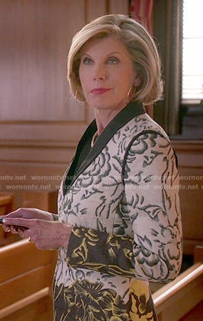 Diane’s floral coat on The Good Wife