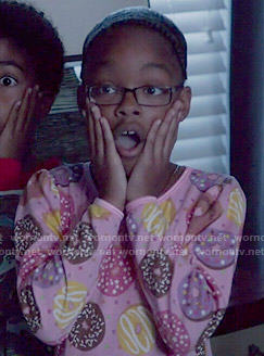Diane’s pink donut print pajamas on Black-ish