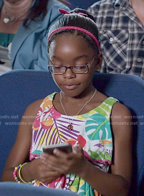Diane’s tropical print dress on Black-ish