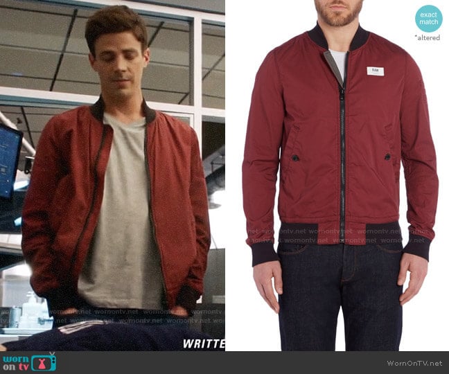 G Star Raw Sham Bomber Jacket worn by Barry Allen (Grant Gustin) on The Flash
