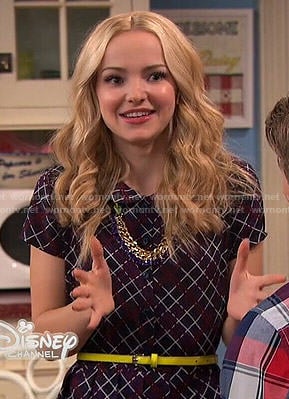 Liv’s checked shirtdress on Liv and Maddie