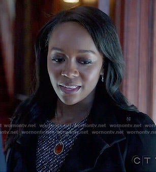 Michaela’s tweed dress on How to Get Away with Murder