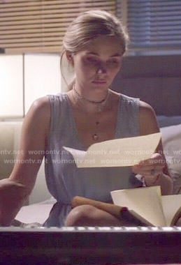 Scarlett’s chambray dress on Nashville