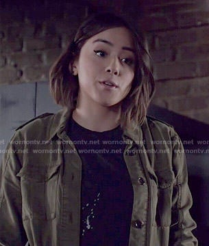Daisy’s green cargo jacket on Agents Of SHIELD