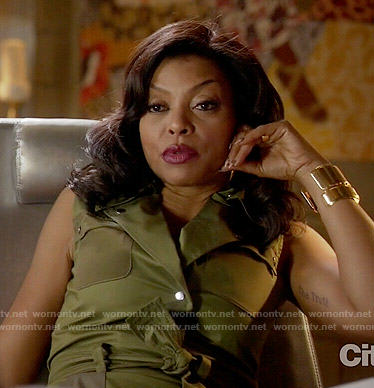 Cookie’s green moto dress on Empire