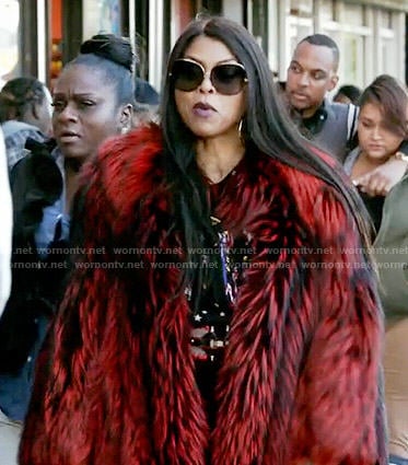 Cookie’s red fur coat on Empire