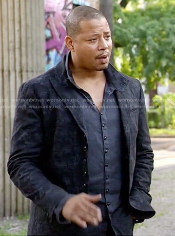 Lucious’s black jacket and shirt on Empire