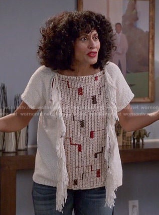 Rainbow’s fringed top on Black-ish