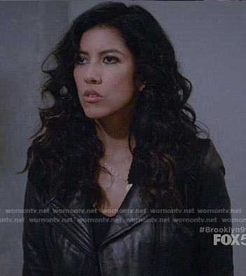 Rosa’s leather jacket with shearling collar on Brooklyn Nine-Nine