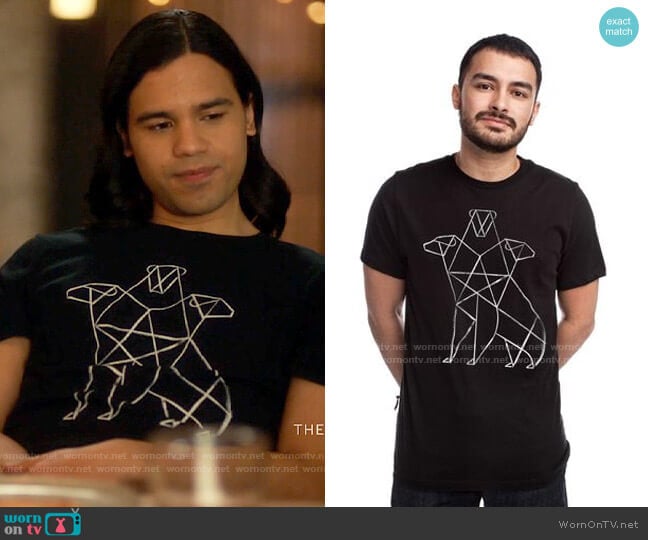 Cerbearus T-shirt from Threadless worn by Cisco Ramon (Carlos Valdes) on The Flash