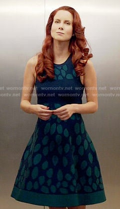 Gilda’s blue and green polka dot dress on iZombie