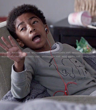Jack’s elephant sweater on Black-ish