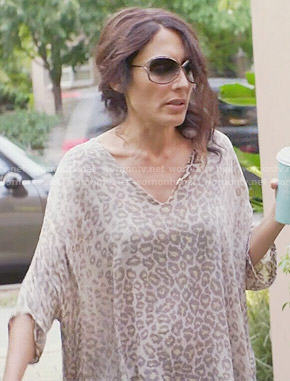 Abby’s leopard print tunic on Girlfriends Guide to Divorce