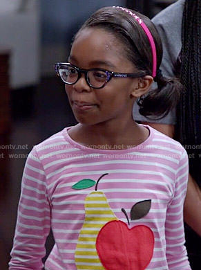 Diane’s striped fruit tee on Black-ish