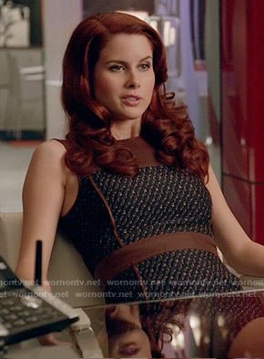 Gilda’s tweed and leather dress on iZombie