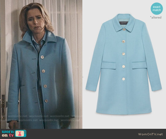 Gucci Single-breasted Wool Coat worn by Elizabeth McCord (Téa Leoni) on Madam Secretary