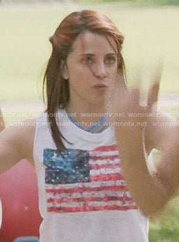 Jo’s flag tank top on Girlfriends Guide to Divorce