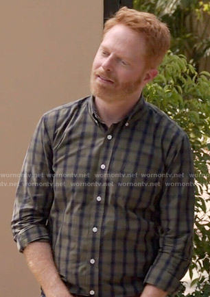 Mitchell’s green checked shirt on Modern Family
