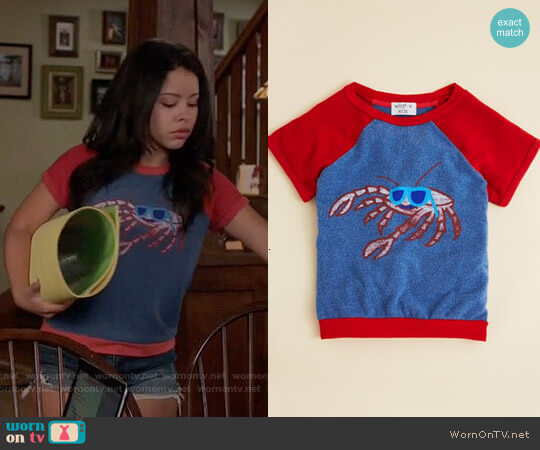 Wildfox Girls Cool Crab Baggy Beach Jumper worn by Mariana Foster (Cierra Ramirez) on The Fosters