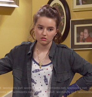 Eve’s nutcracker print thermal top on Last Man Standing