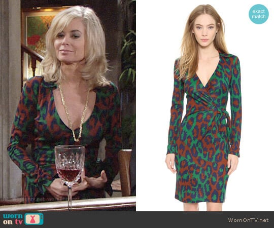 Diane von Furstenberg Savannah Dress worn by Ashley Abbott (Eileen Davidson) on The Young and the Restless