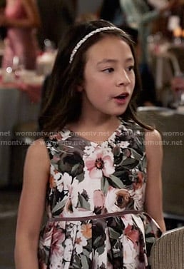 Lily’s floral  dress on Modern Family