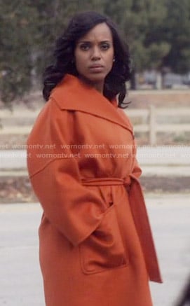 Olivia’s orange coat on Scandal