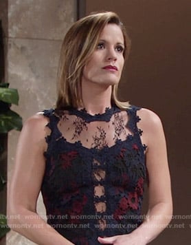 Chelsea’s lace illusion top on The Young and the Restless