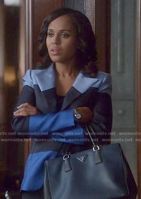 Olivia’s blue striped blazer on Scandal