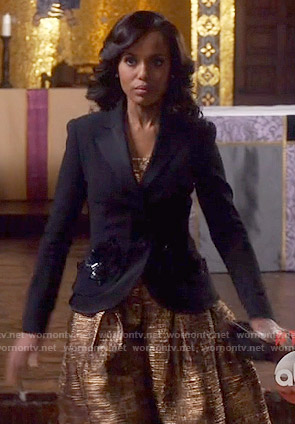 Olivia’s gold dress on Scandal