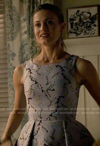 Paige’s printed jacquard dress on Royal Pains
