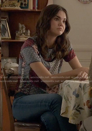 Callie’s patchwork print top on The Fosters