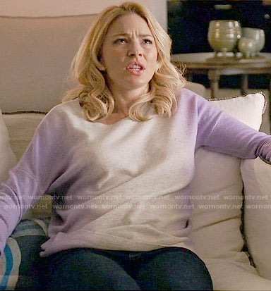 Kate’s purple ombre sweater on Mistresses