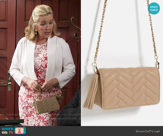 Zara Mini Cross-Body Bag worn by Nikki Reed Newman (Melody Thomas-Scott) on The Young and the Restless