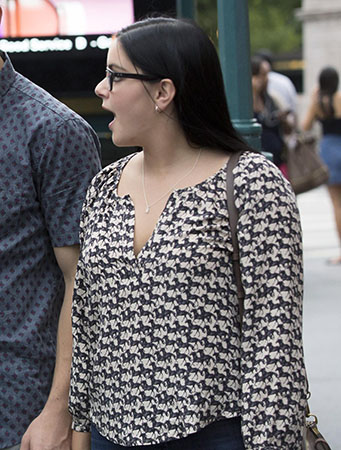 Alex’s horse print blouse on Modern Family
