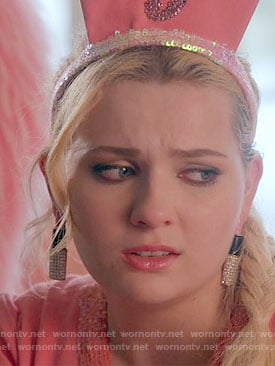 Chanel 5’s lipstick earrings on Scream Queens