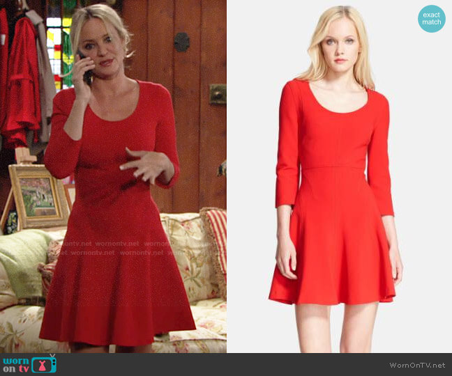 Diane von Furstenberg Paloma Dress worn by Sharon Newman (Sharon Case) on The Young and the Restless