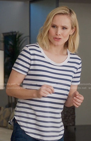 Eleanor’s striped tee on The Good Place
