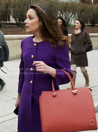 Emily’s purple coat on Designated Survivor