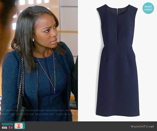 J.Crew Portfolio Dress worn by Michaela Pratt (Aja Naomi King) on How to Get Away with Murder