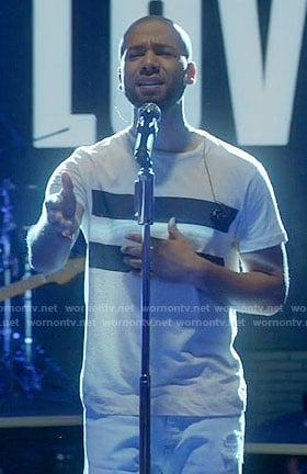 Jamal’s double stripe tee on Empire