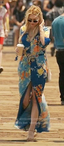 Kate’s blue floral maxi dress on Mistresses