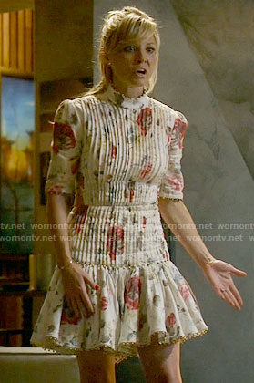 Rhonda’s floral pintuck dress on Empire