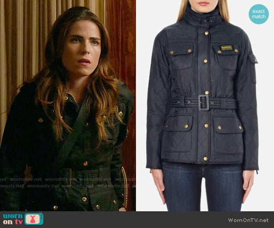 Barbour International Polarquilt Jacket worn by Laurel Castillo (Karla Souza) on How to Get Away with Murder