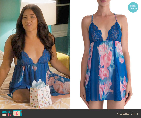 In Bloom by Jonquil Antonia Chemise worn by Jane Villanueva (Gina Rodriguez) on Jane the Virgin