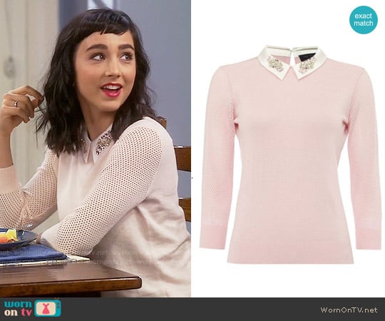 Ted Baker Helane Sweater worn by Mandy Baxter (Molly Ephraim) on Last Man Standing