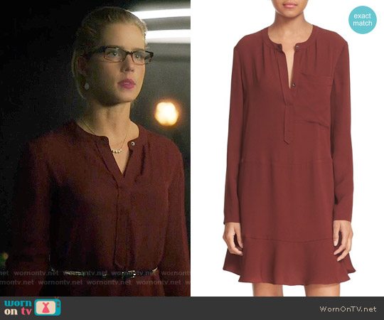 A.L.C. Montana Dress worn by Felicity Smoak (Emily Bett Rickards) on Arrow