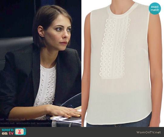 A.L.C. Silvia Top worn by Thea Queen (Willa Holland) on Arrow