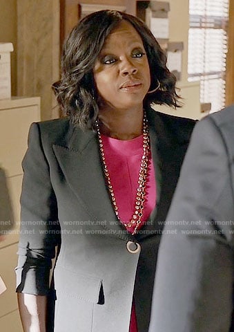 Annalise’s black blazer on How to Get Away with Murder
