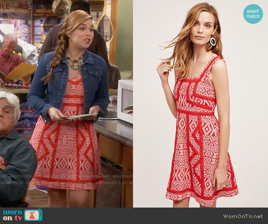 Emma Dress from Anthropologie worn by Kristin Baxter (Amanda Fuller) on Last Man Standing